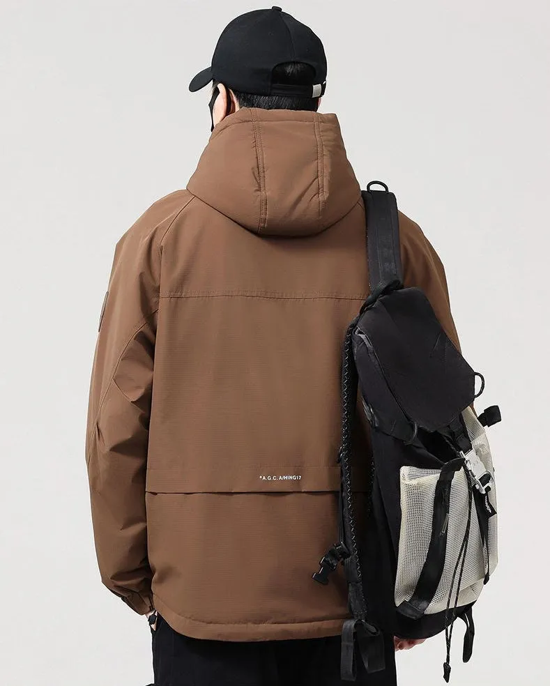 Casual Padded Puffer Jacket for Men Perfect for Rainy Weather