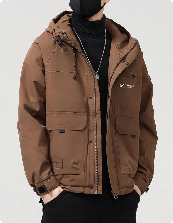 Casual Padded Puffer Jacket for Men Perfect for Rainy Weather