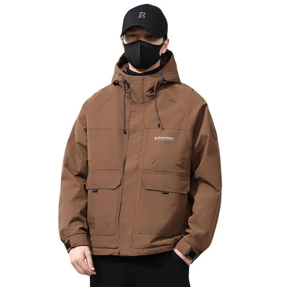 Casual Padded Puffer Jacket for Men Perfect for Rainy Weather