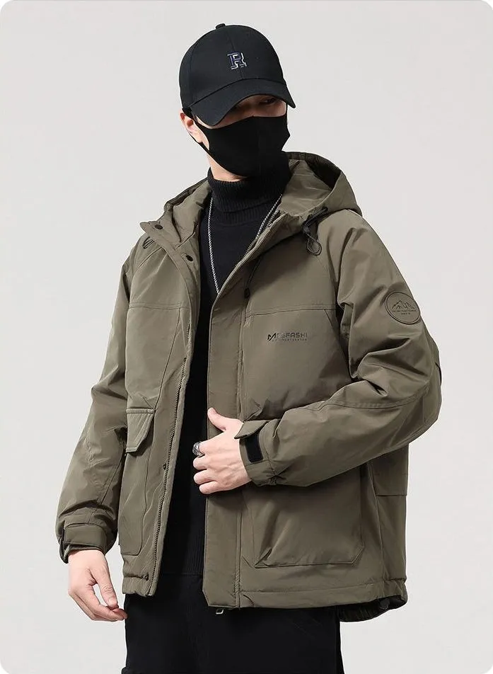 Casual Padded Puffer Jacket for Men Perfect for Rainy Weather