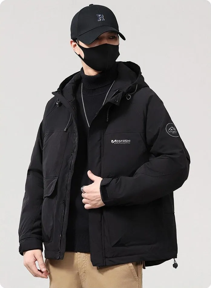 Casual Padded Puffer Jacket for Men Perfect for Rainy Weather
