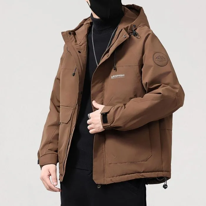 Casual Padded Puffer Jacket for Men Perfect for Rainy Weather