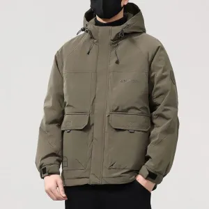 Casual Padded Puffer Jacket for Men Perfect for Rainy Weather