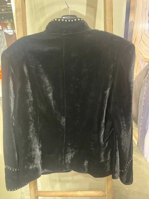 CF21-16 VELVET JKT W/TURQ BUTONS & STUDS