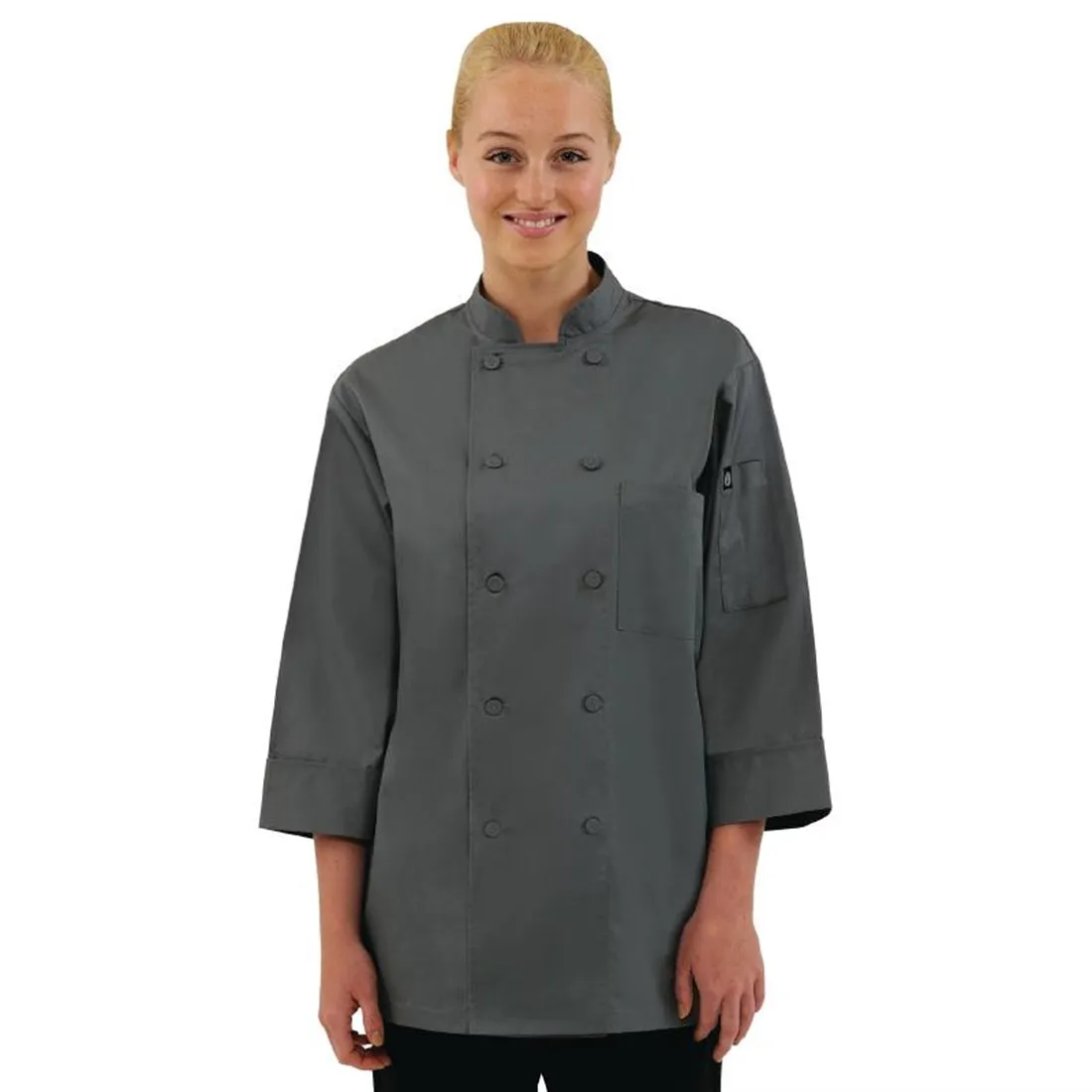 Chef Works Unisex Chef Jacket Grey XL