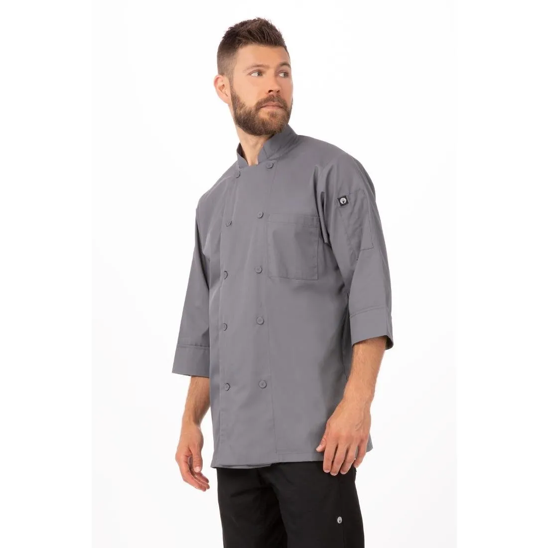 Chef Works Unisex Chef Jacket Grey XL