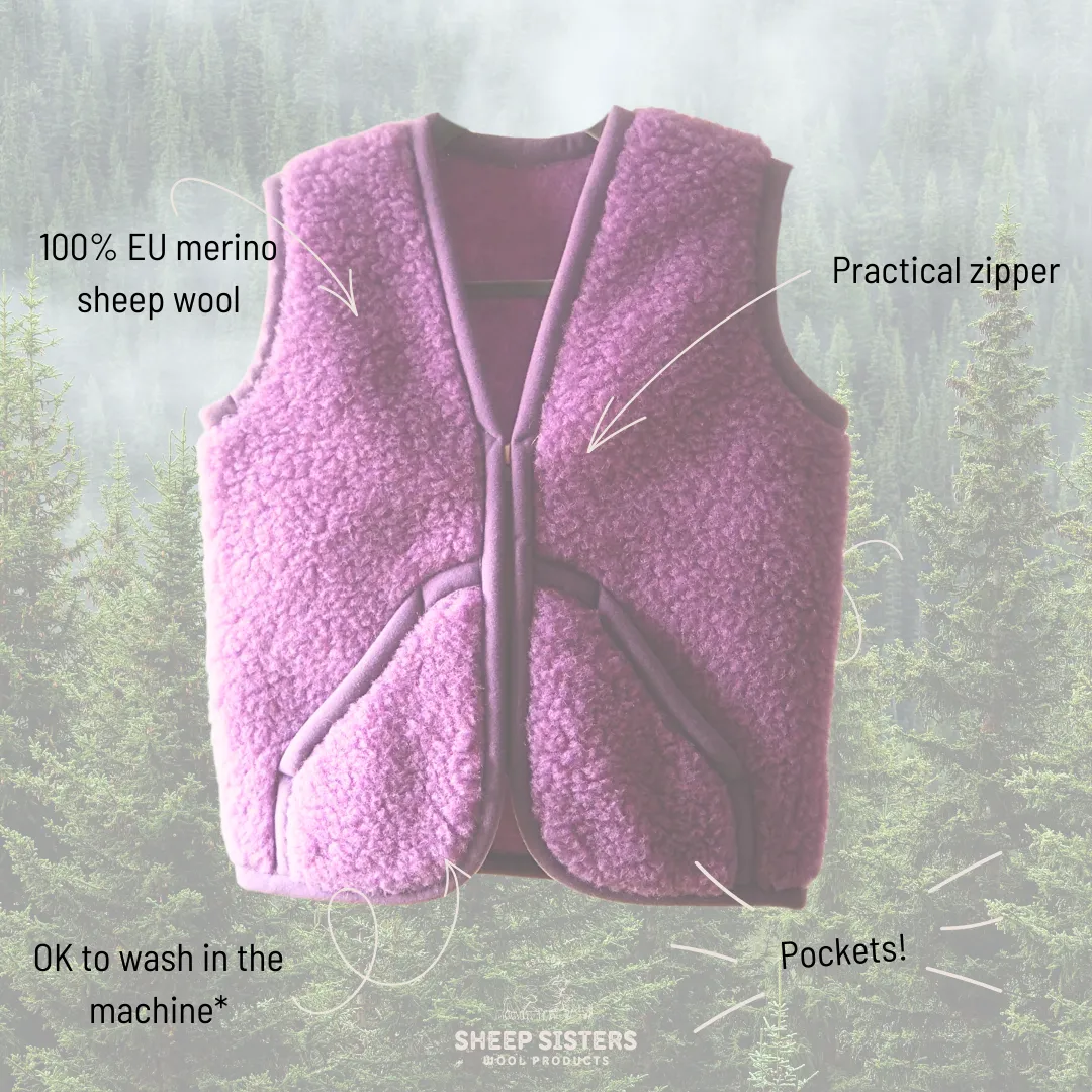 Children Nimbus Wool Vest Lila