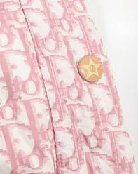 Christian Dior Pink Trotter Logo Puffer jacket