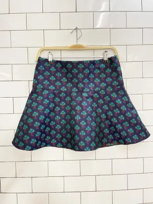 club monaco jacquard peplum mini skirt