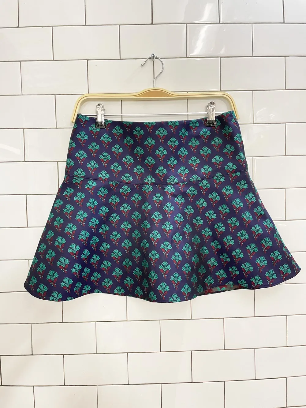 club monaco jacquard peplum mini skirt
