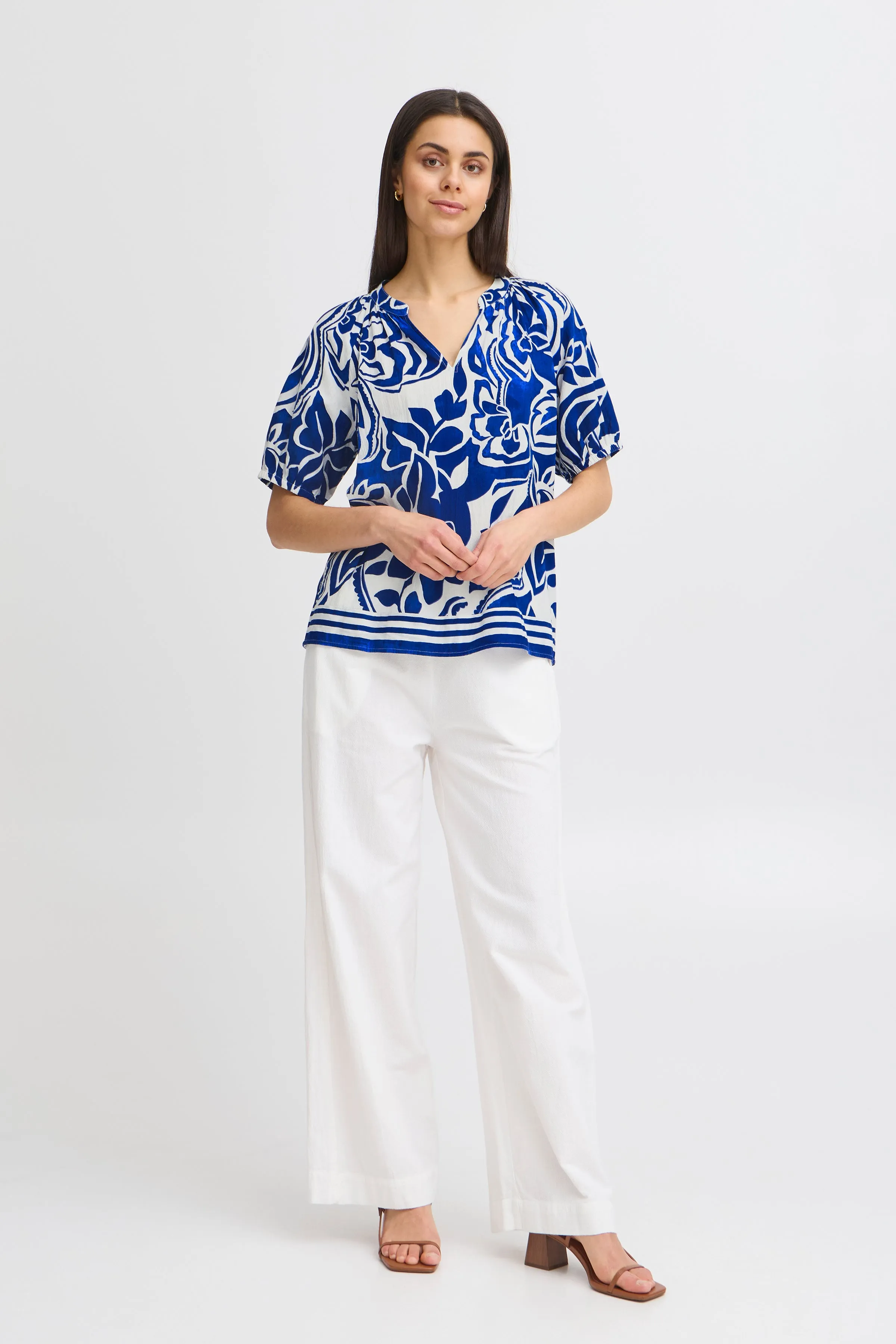 Cora Blouse | Blue Lolite Art