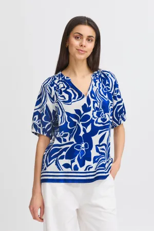 Cora Blouse | Blue Lolite Art