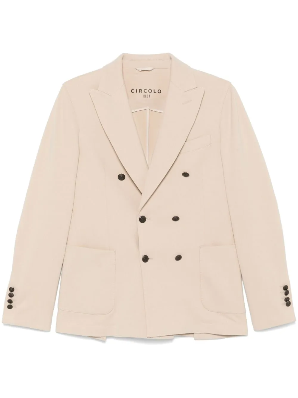 Cotton double-breasted jacket