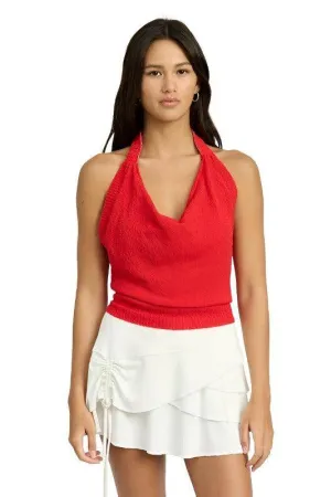 Cowl Neck Halter Top