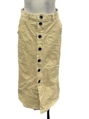 Cream Corduroy Skirt