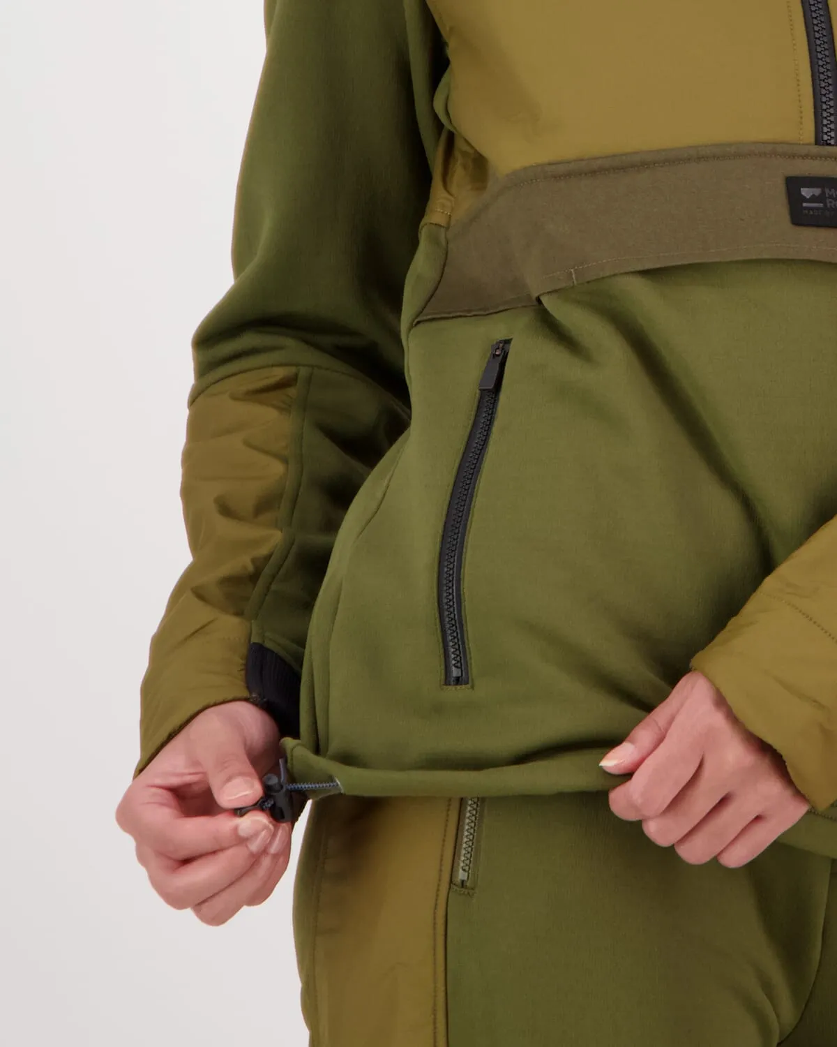 Decade Merino Fleece Pullover - Forest Floor