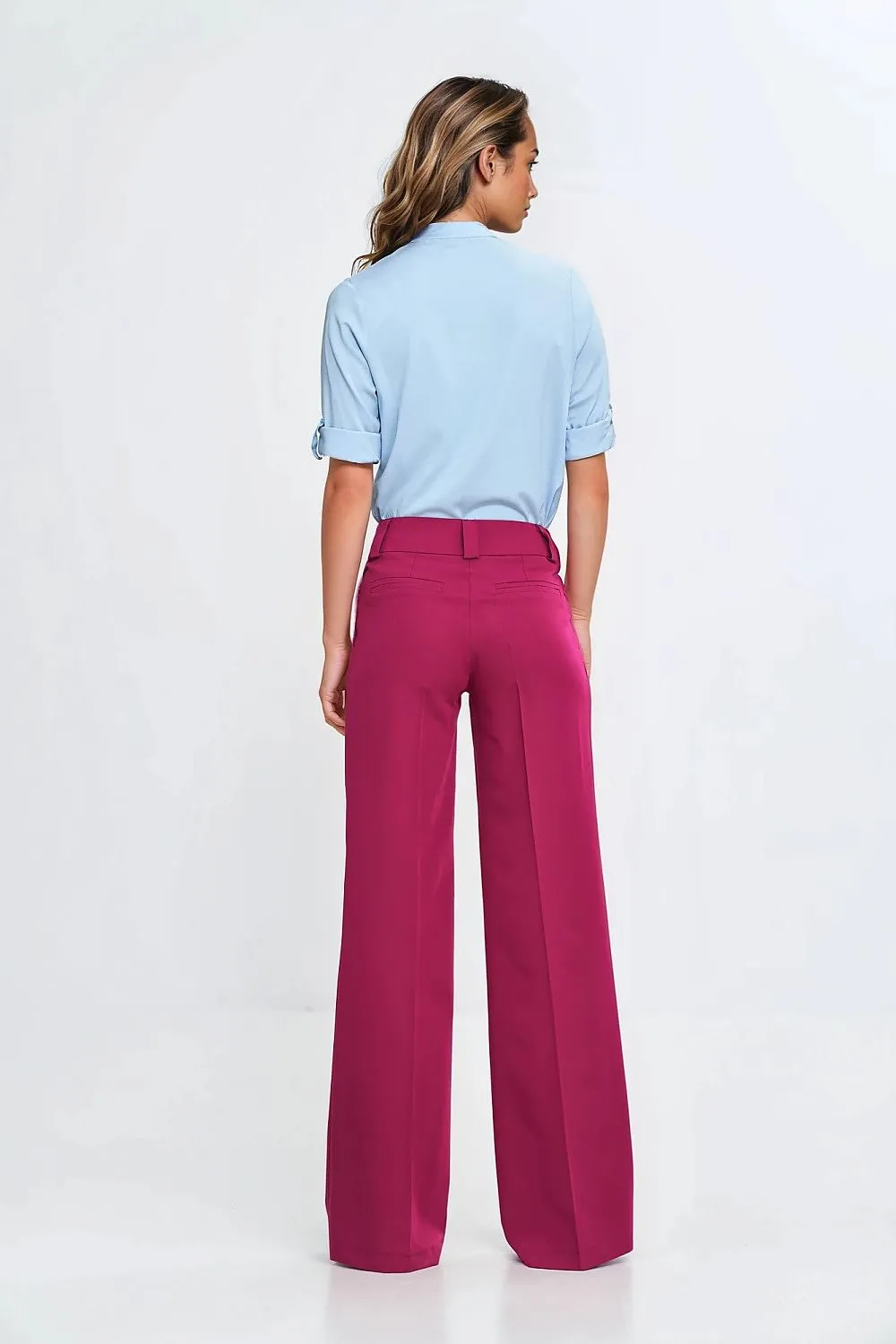 Delicate Pleated V-Neck Blouse
