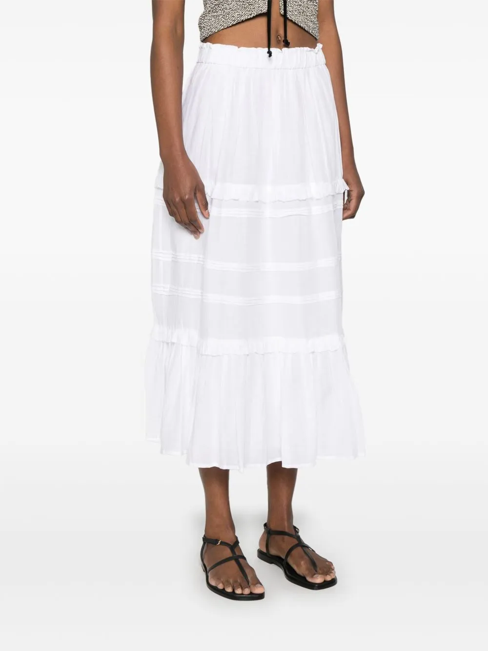 Diya long cotton skirt
