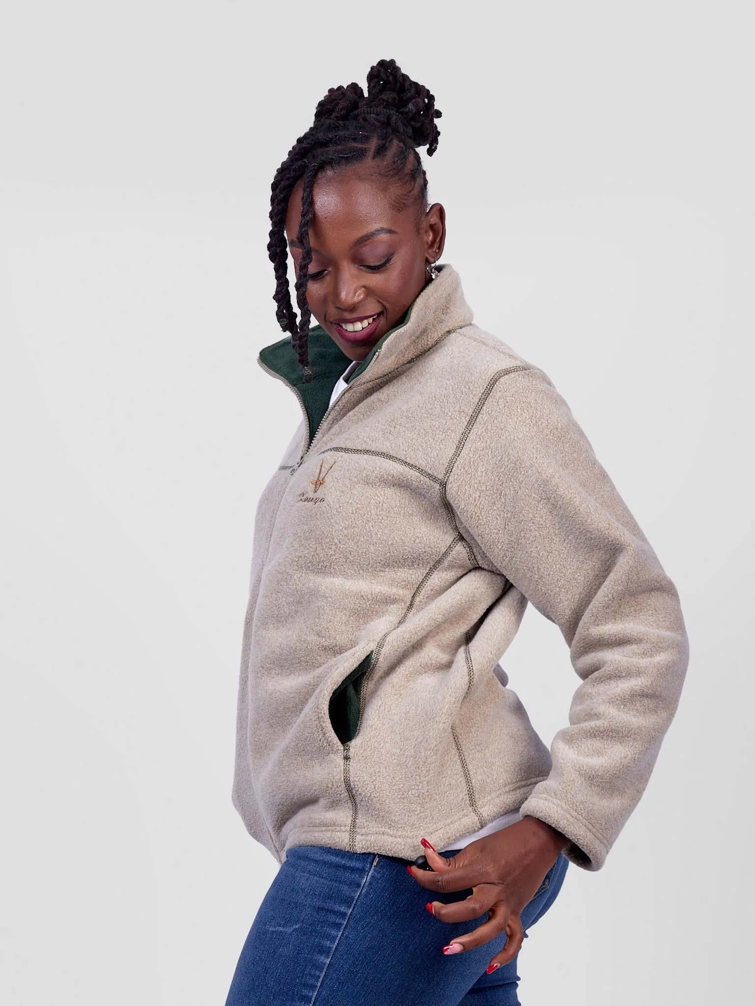 Double/Polar Overlock Style Long Sleeve Jkt
