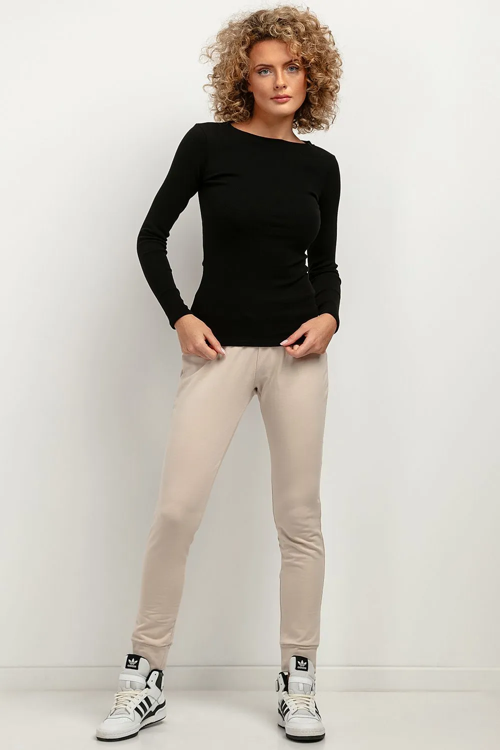 Elegant Boat Neck Fitted Blouse