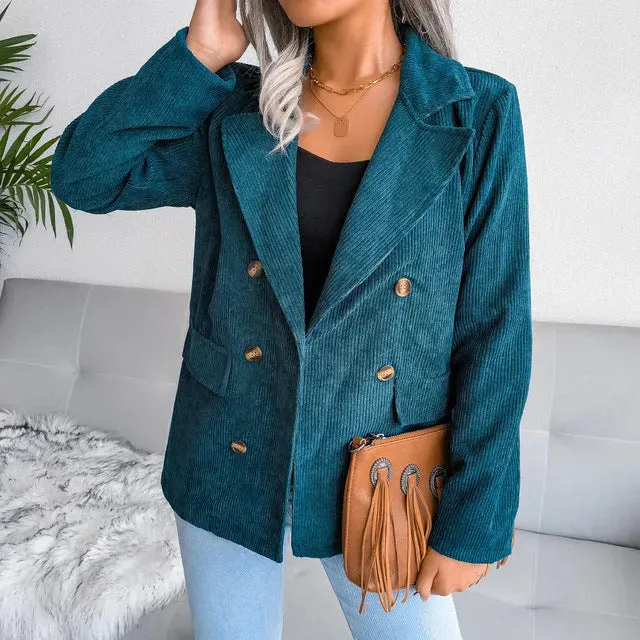 Elegant - women's winter blazer: stylish warmth for cold days