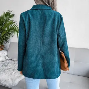 Elegant - women's winter blazer: stylish warmth for cold days