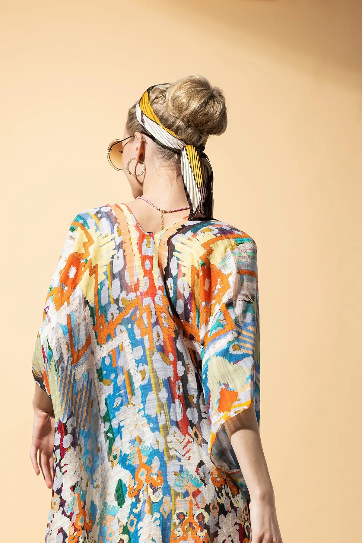 Ethnique Jacquard Tassel Kimono
