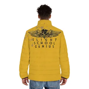 FLY AVIATOR PUFFER JACKET (GOLD)