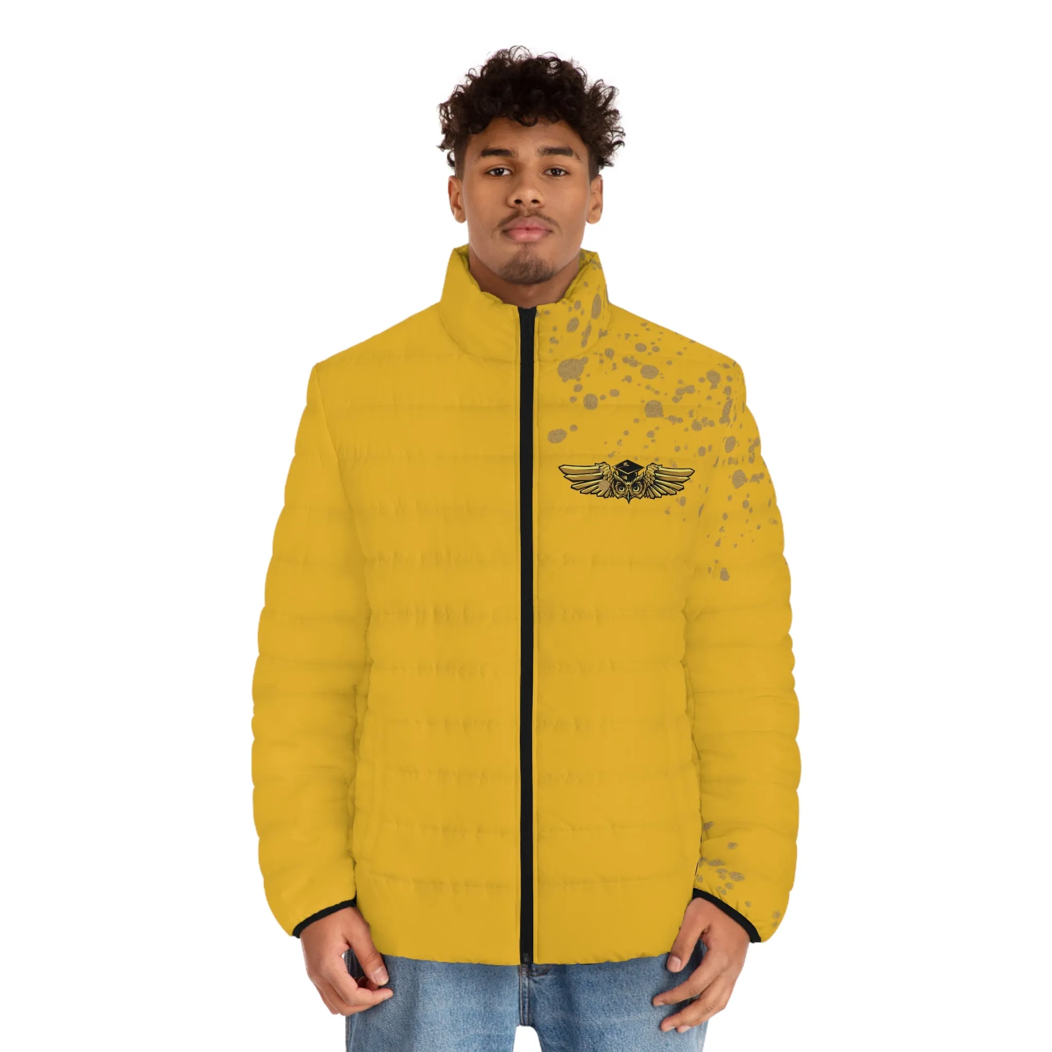 FLY AVIATOR PUFFER JACKET (GOLD)