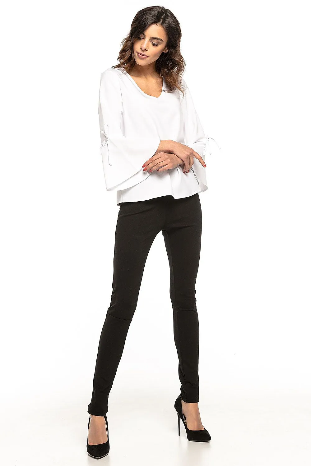 Frill Sleeve Elegant Blouse