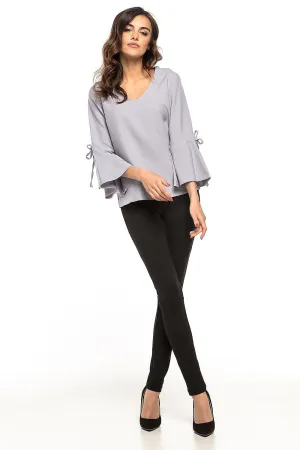 Frill Sleeve Elegant Blouse
