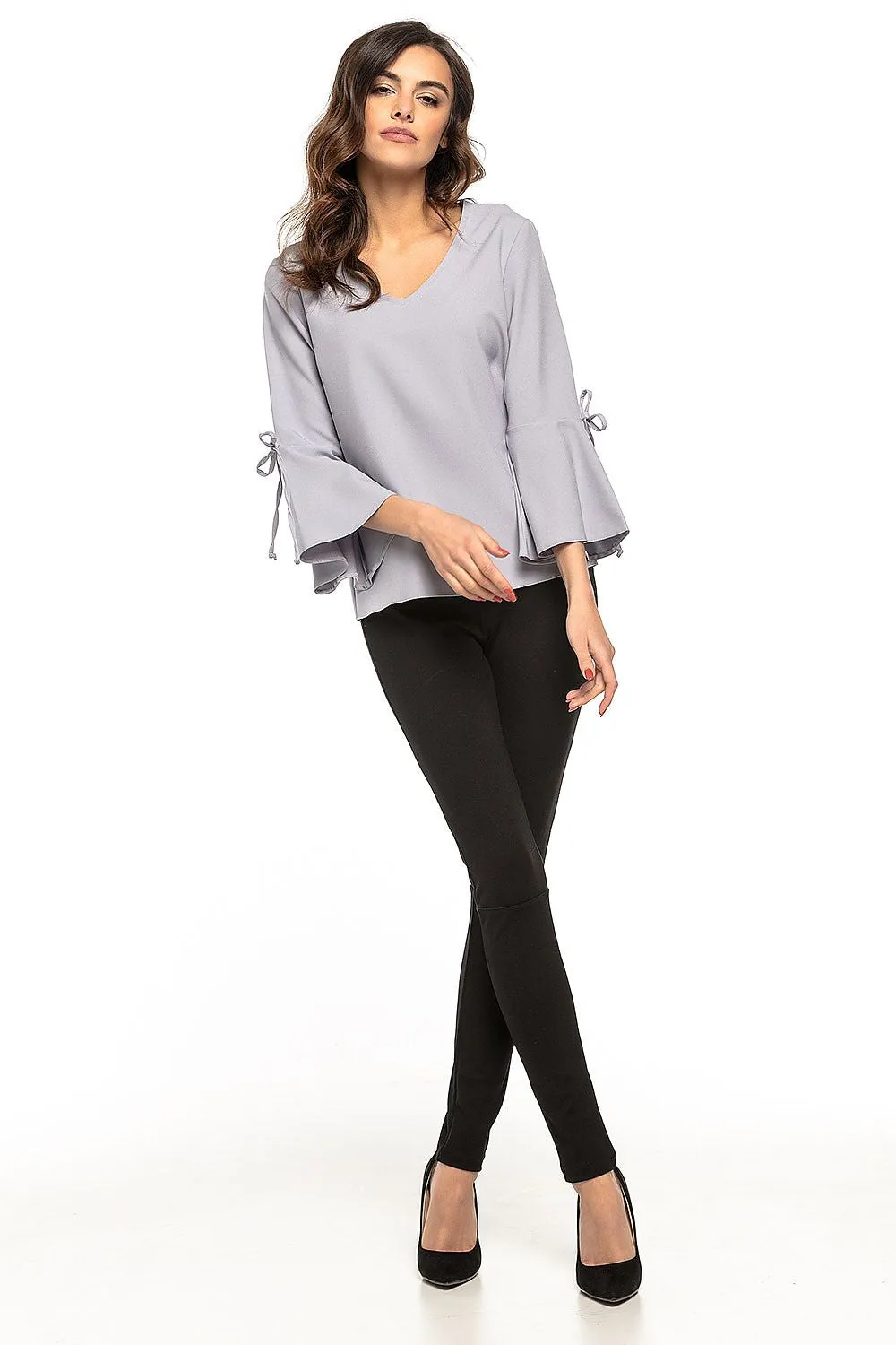 Frill Sleeve Elegant Blouse