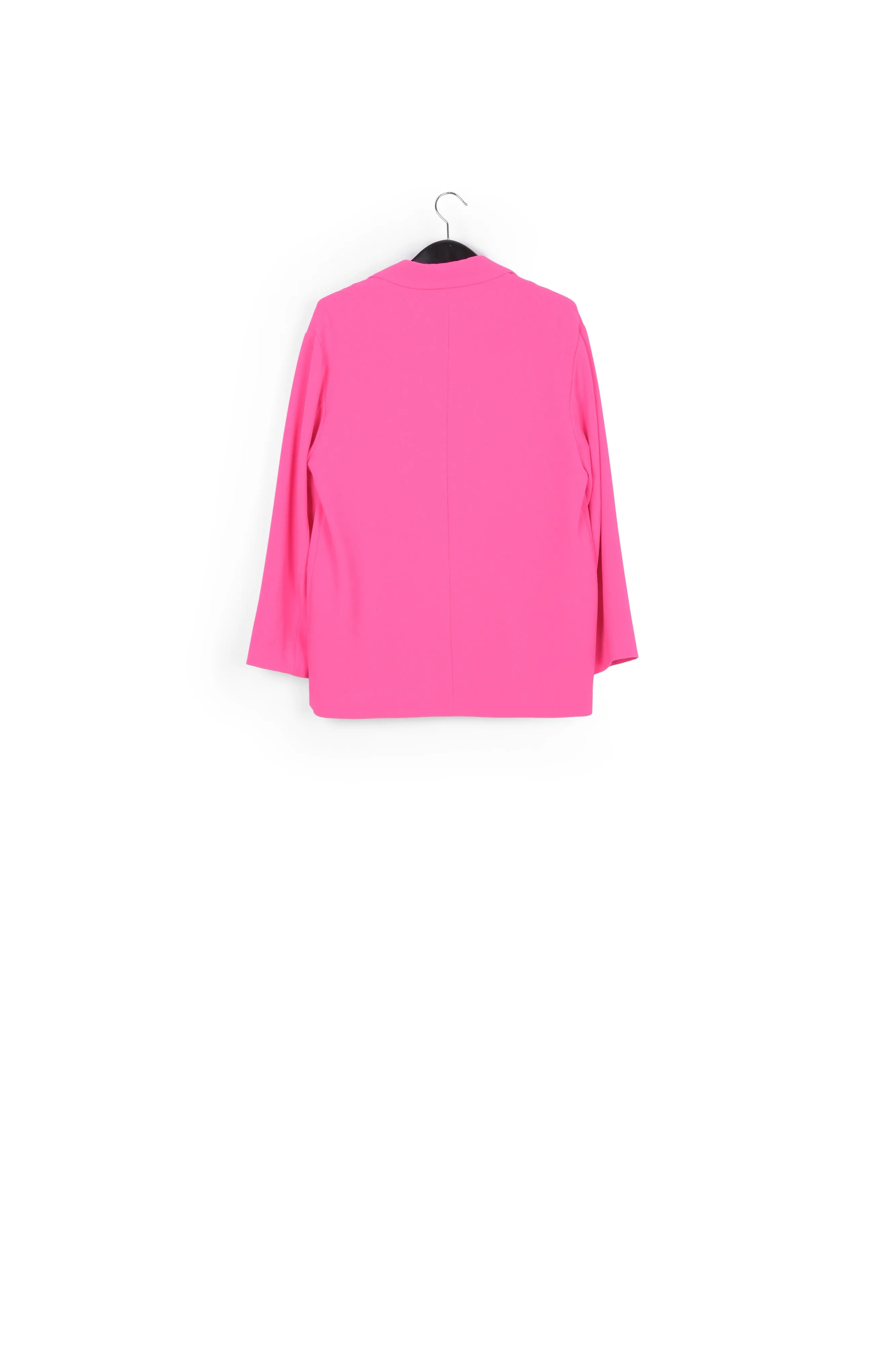 Fuchsia double-breasted blazer