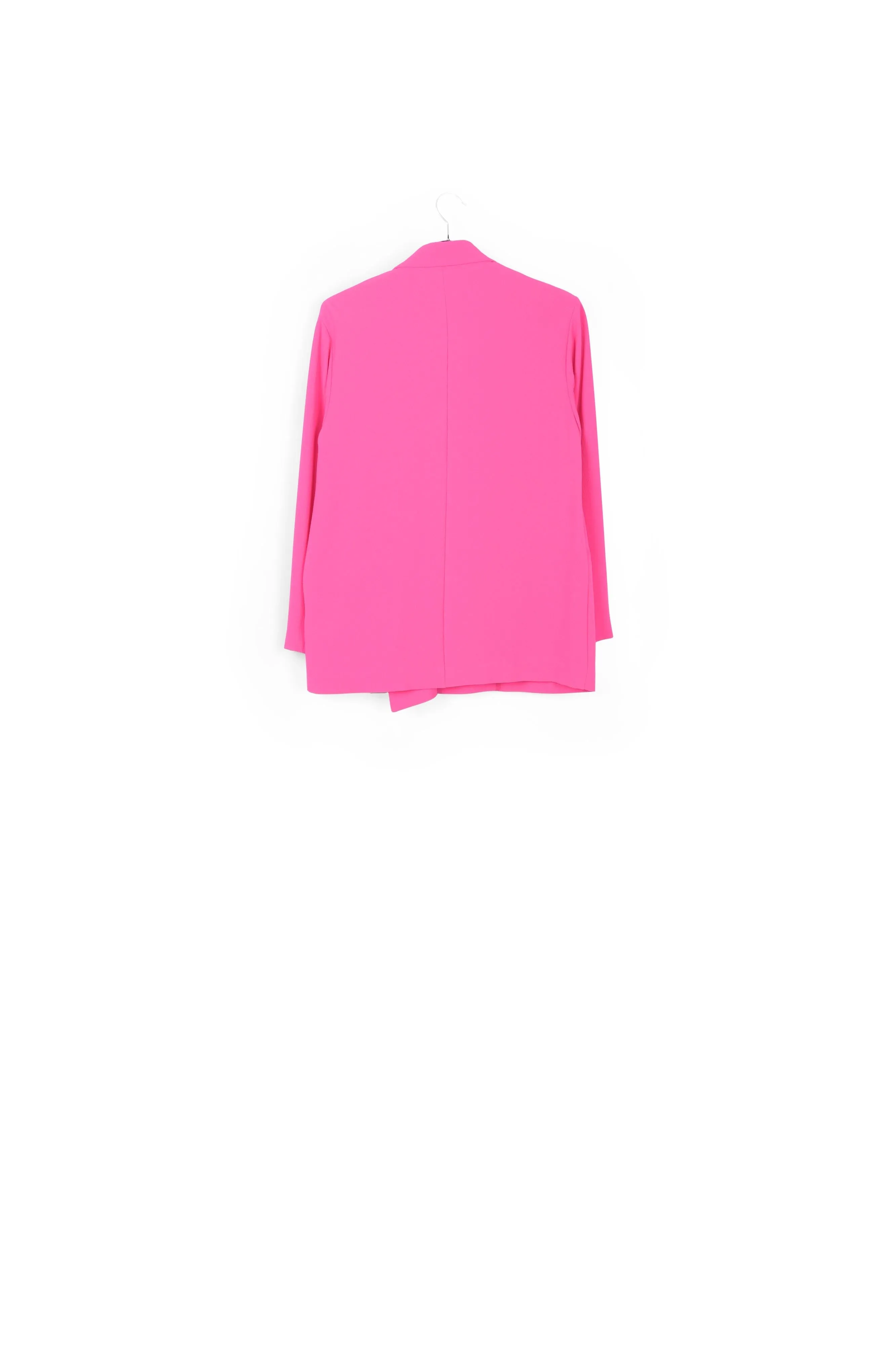 Fuchsia double-breasted blazer