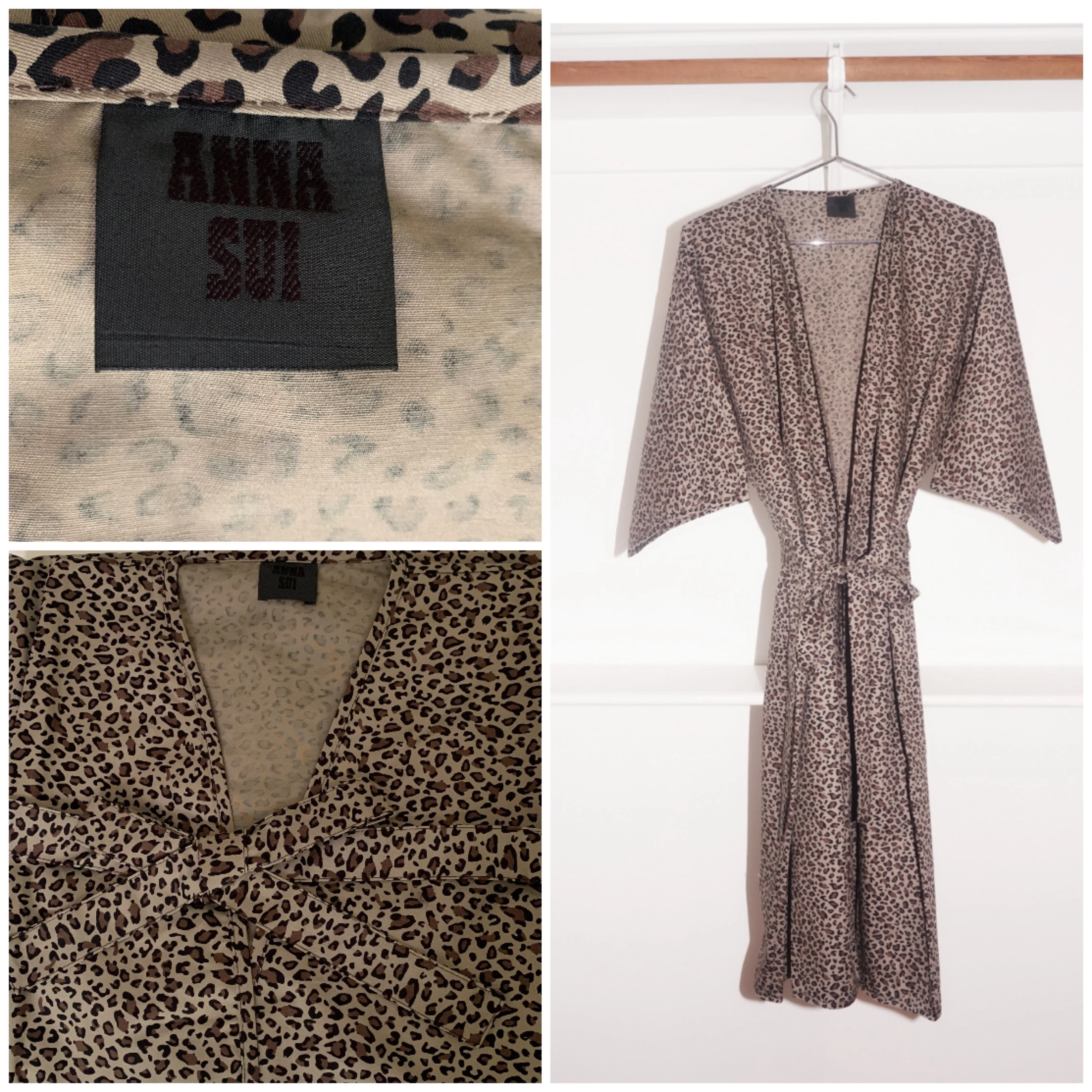 GARREN NEW YORK   SIGNATURE LEOPARD ROBE