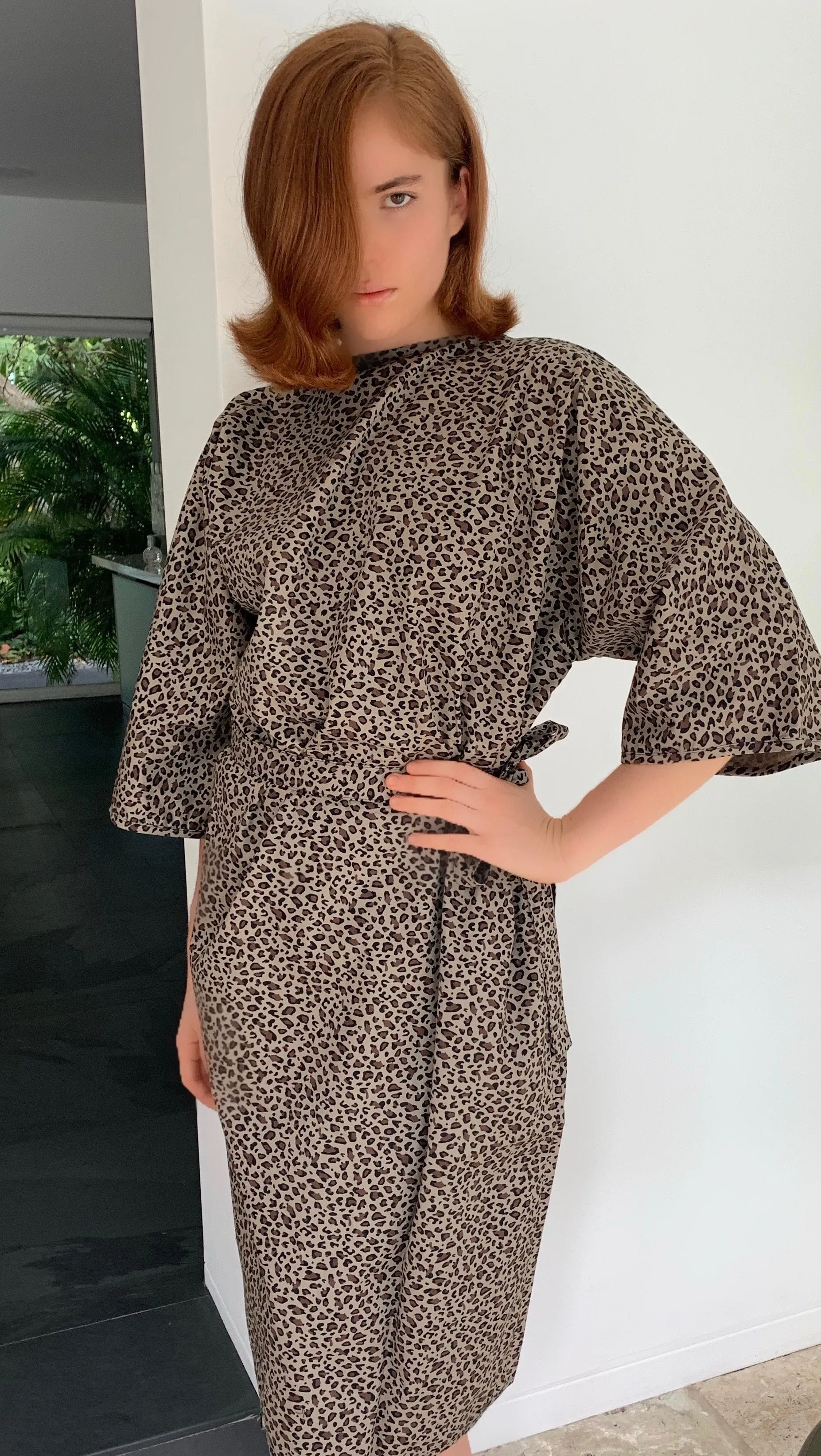 GARREN NEW YORK   SIGNATURE LEOPARD ROBE