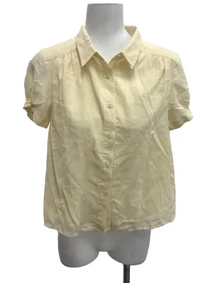 Gathered Puff-Sleeve Top OSN