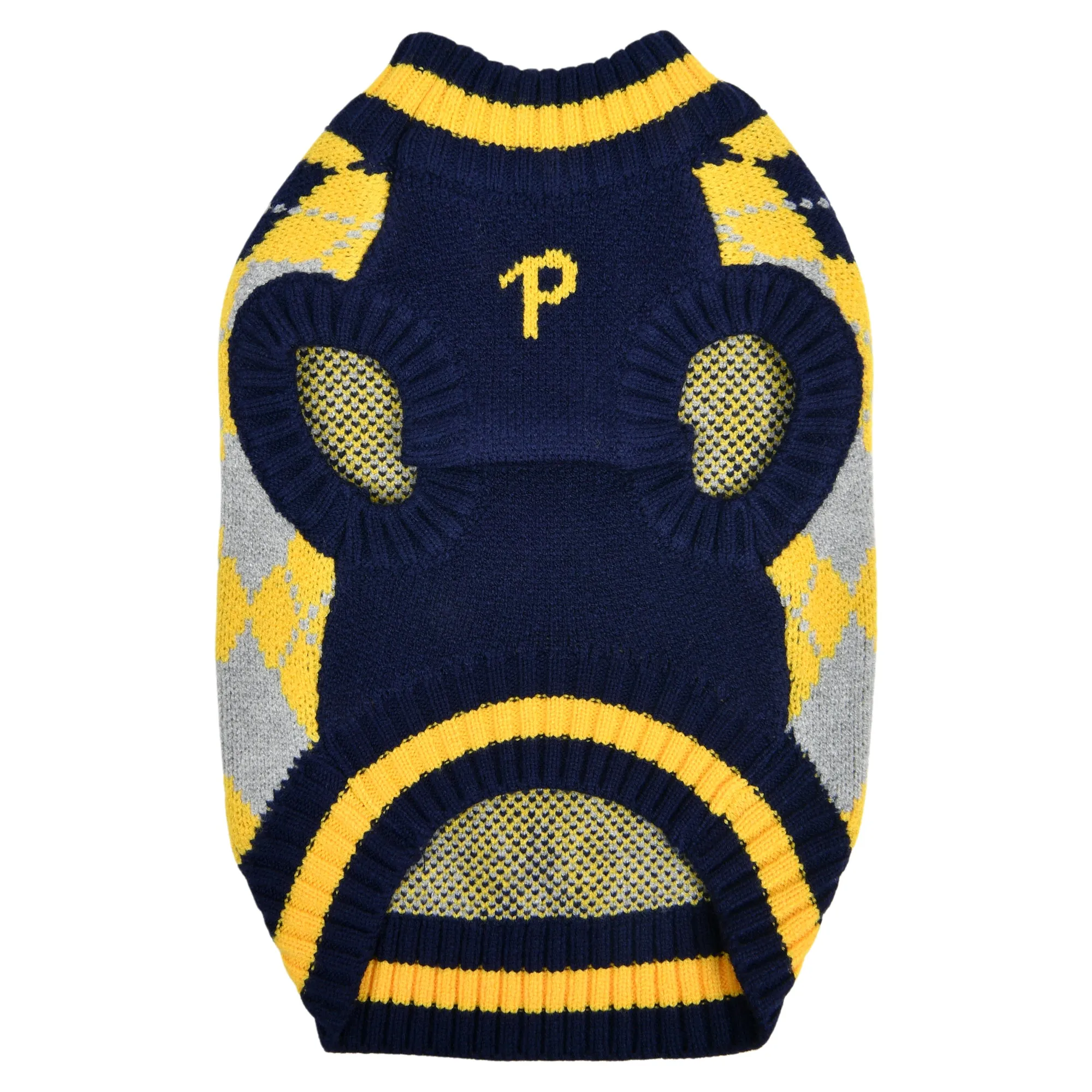 gizmo argyle sweater - yellow - last small!