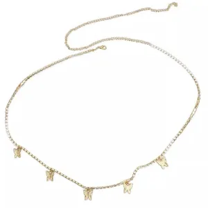 Gold Butterfly Pendant Belly Chain