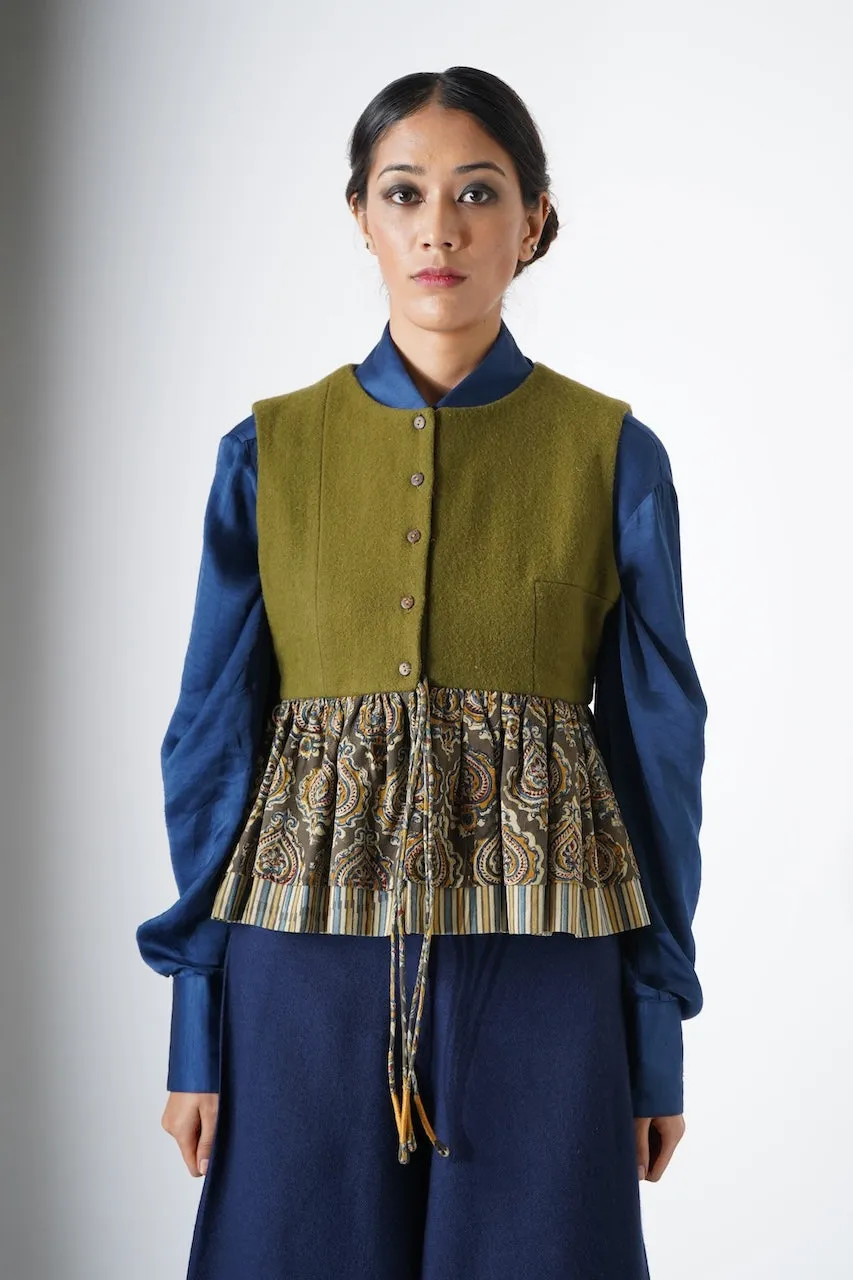 Gujju Jacket - olive green women