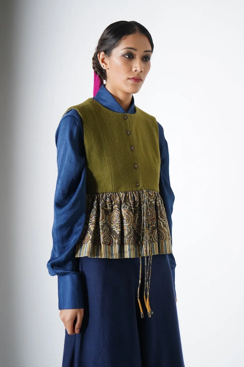 Gujju Jacket - olive green women