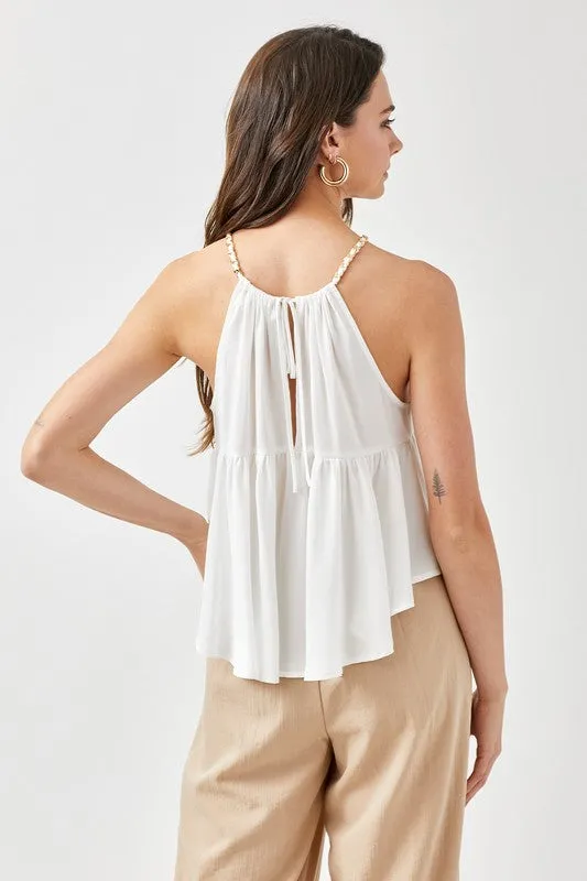 Haley Halter Accent Top