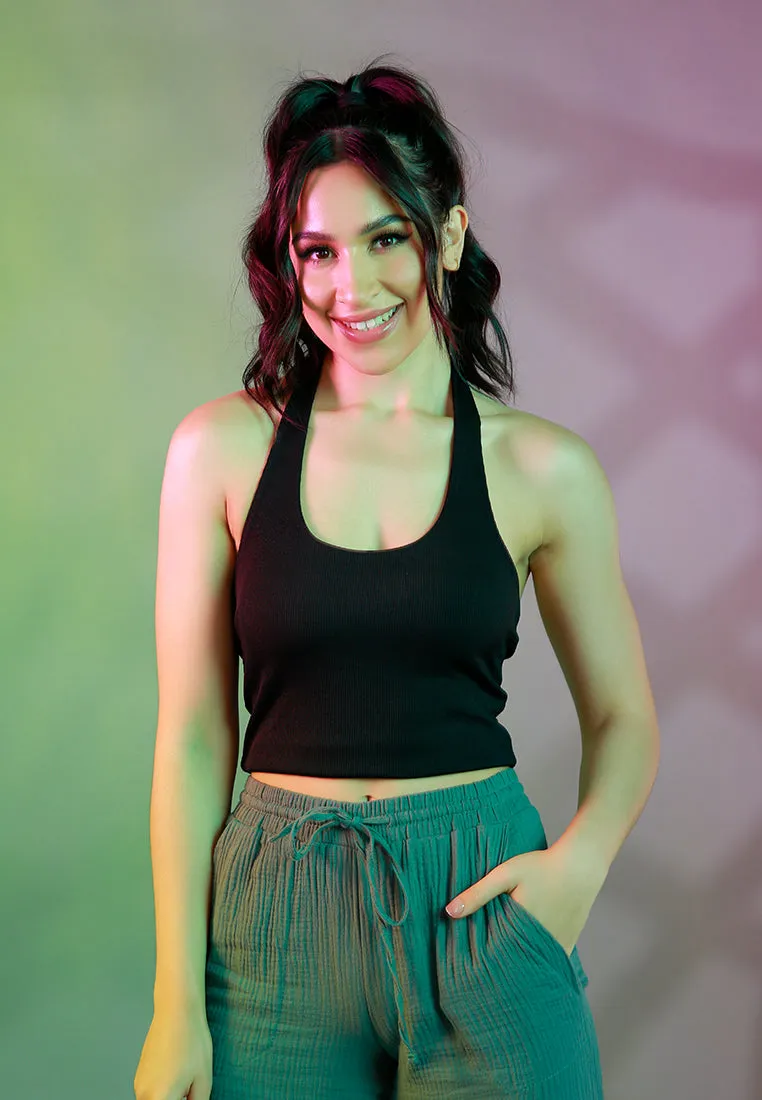 Halter Neck Knitted Top By Ruw