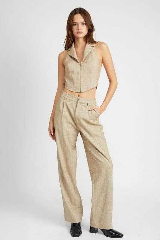 Halter Neck Top with Open Back
