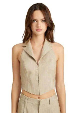 Halter Neck Top with Open Back