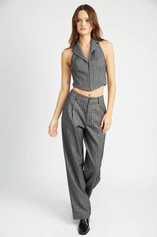 Halter Neck Top with Open Back