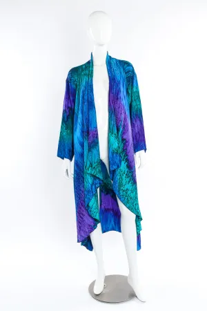 Hand Painted Silk Kimono Duster