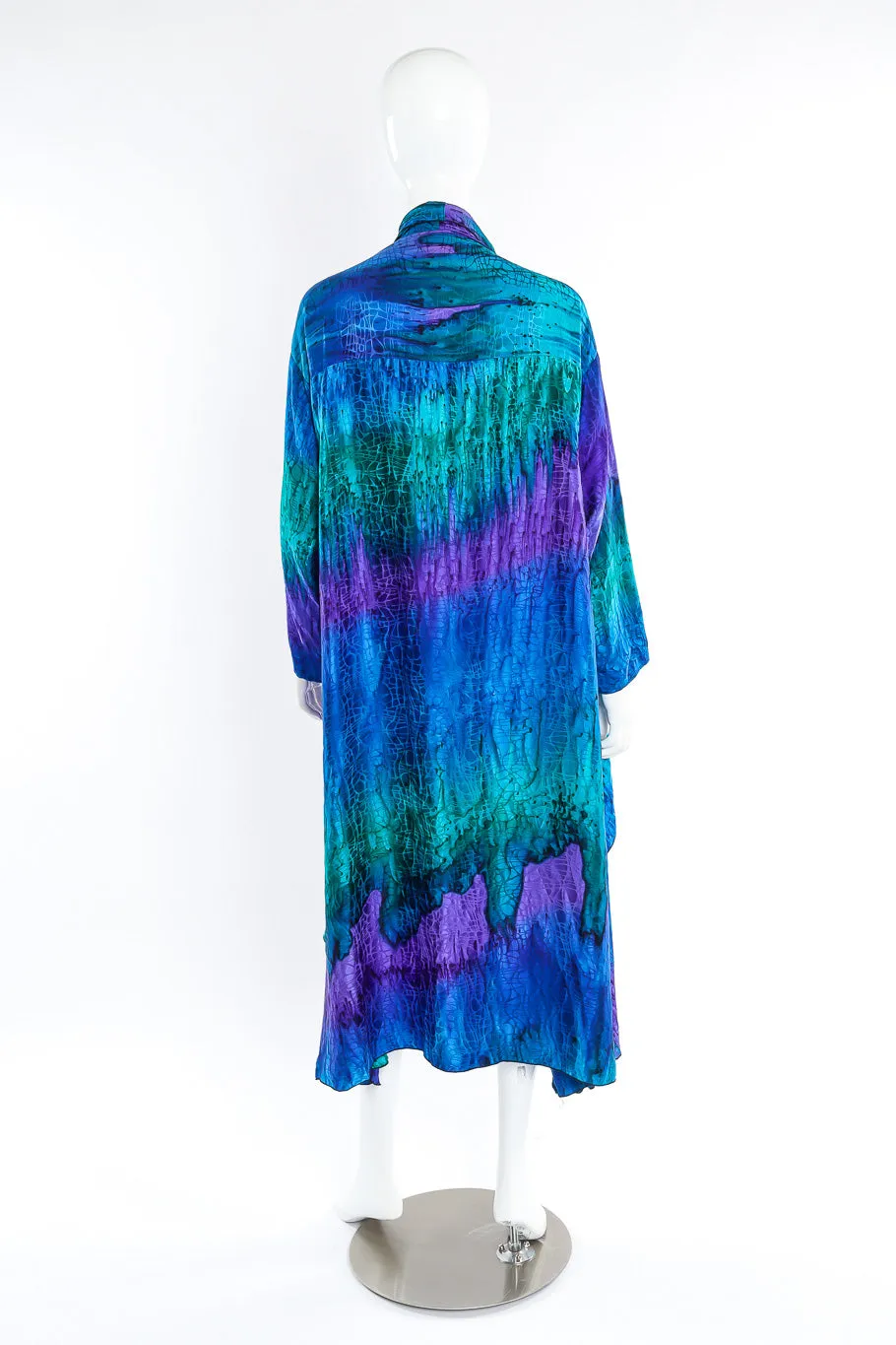 Hand Painted Silk Kimono Duster