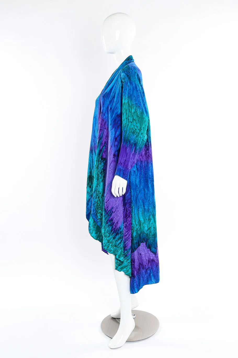 Hand Painted Silk Kimono Duster