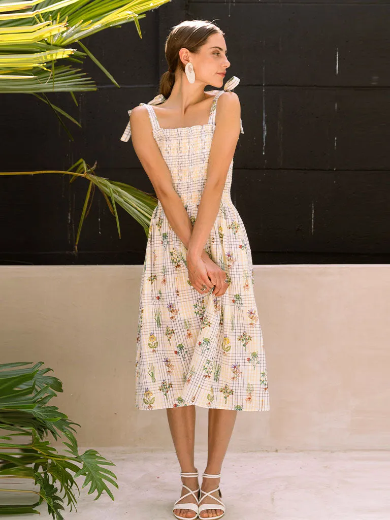 Healing Herbs Smocking Dress
